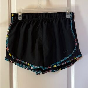 Nike Women's Black Shorts with Colorful Trim